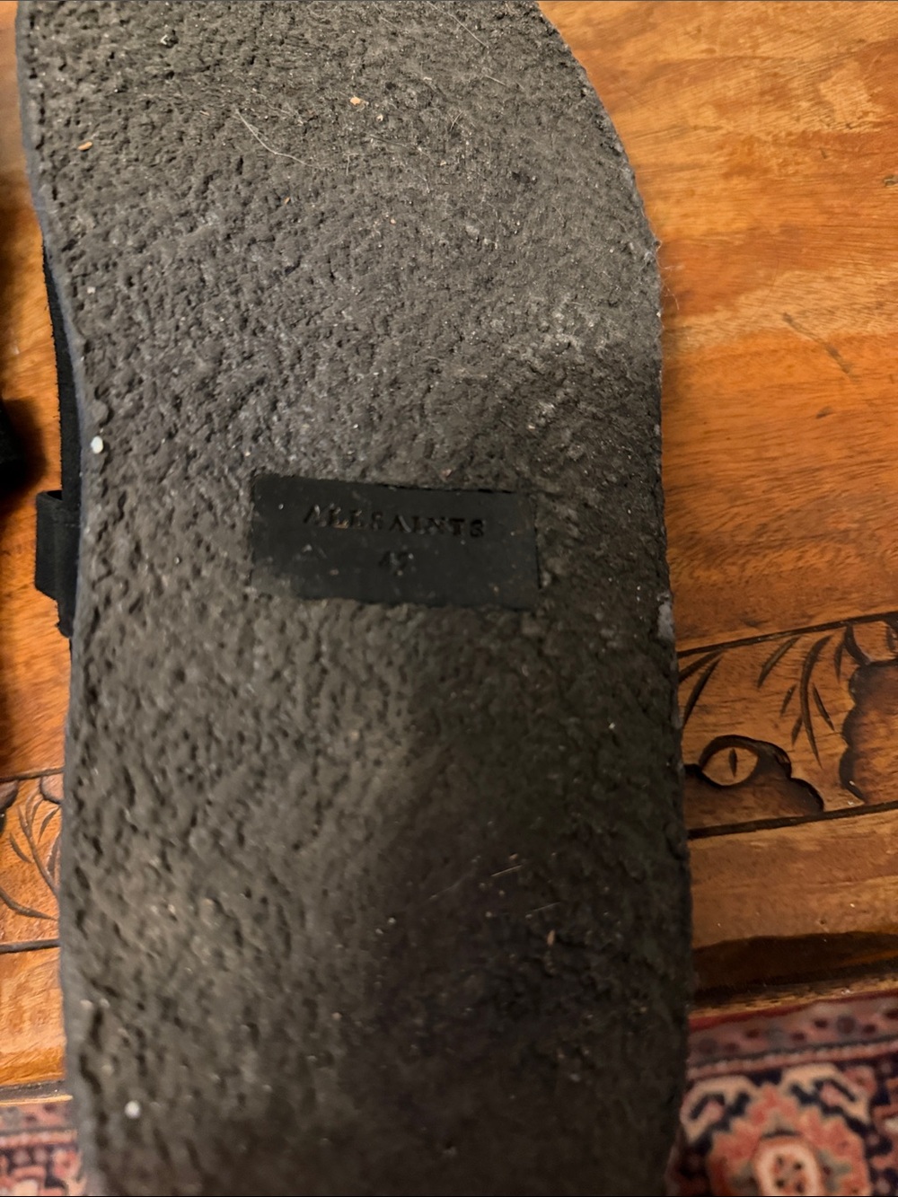 All Saints Suede Carlos Mules - Picture 4 of 6